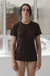 BASERANGE Classic Bamboo Fiber and Cotton Slim Fit T-Shirt Series Collection Round Neck Bottoming Shirt France BAS-TOCT-BL-000-TACTILE